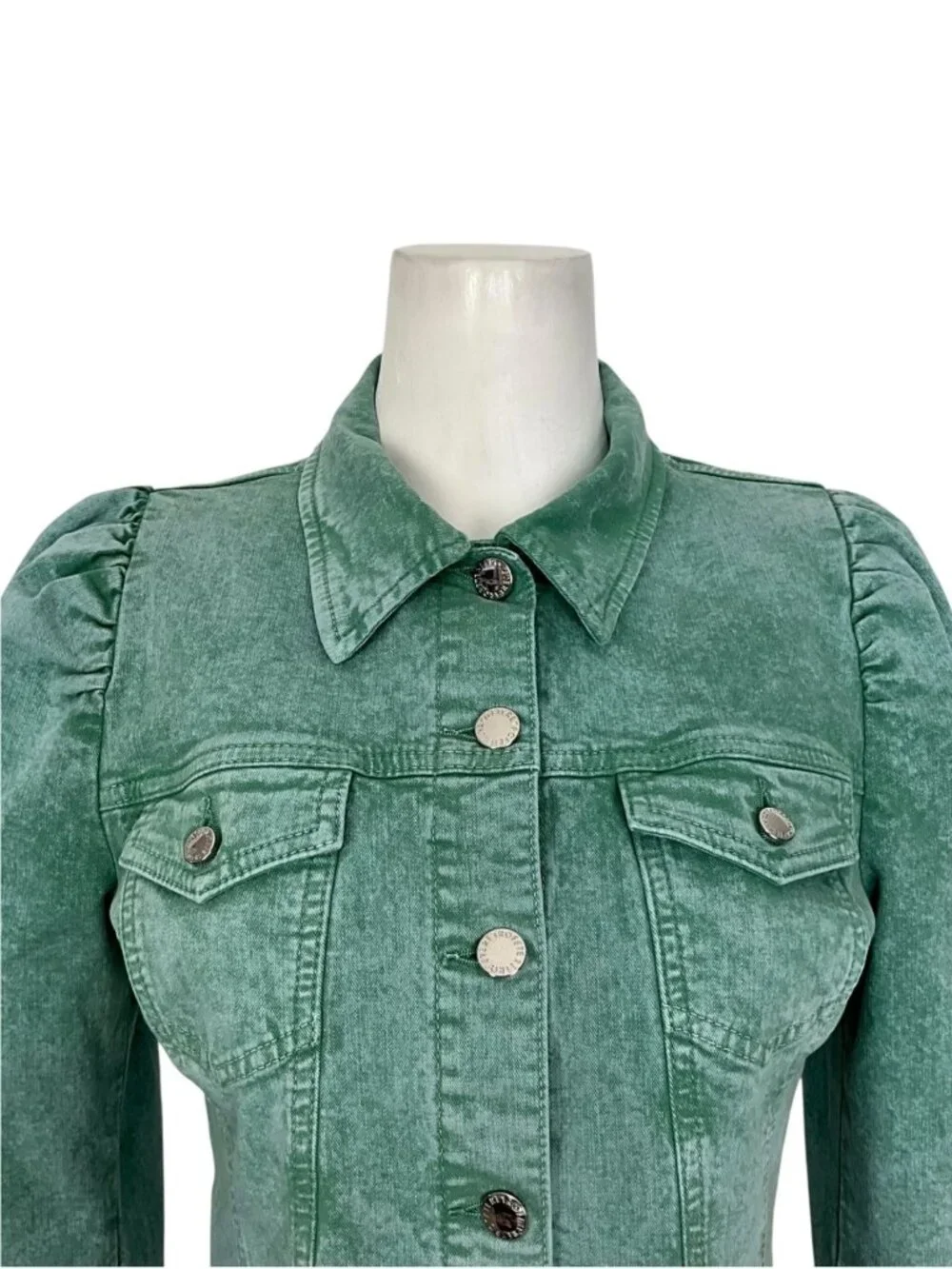 Retrofete Rissa Denim Jacket M Mojito Cropped - Picture 11 of 16